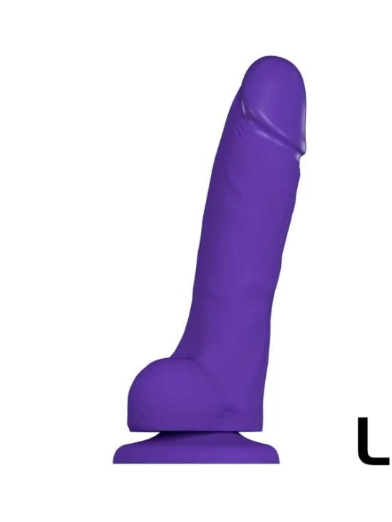 SOFT REALISTIC DILDO PURPLE - L