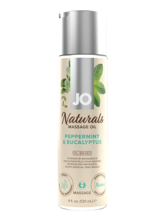 JO Naturals - Peppermint & Eucalyptus - Massage 4 floz / 120 mL