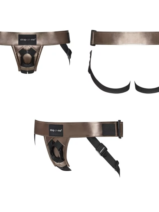 LEATHERETTE HARNESS CURIOUS - BRONZE
