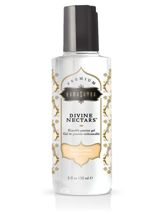 Kama Sutra Divine Nectars vanilla crème flavoured body glide 150 ml bottle