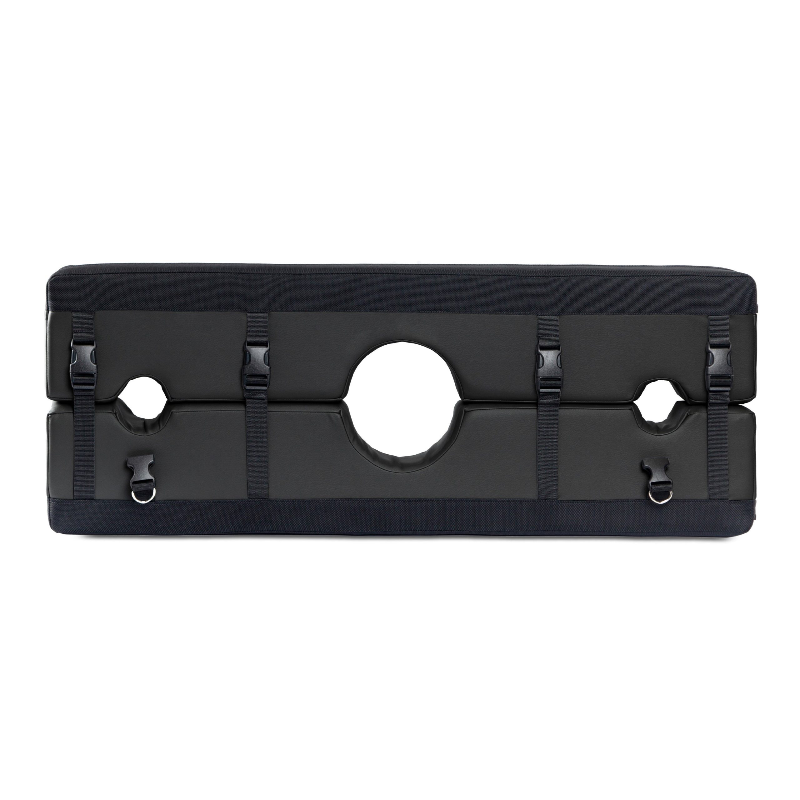 Bastion Bondage Stocks Black - non retail box