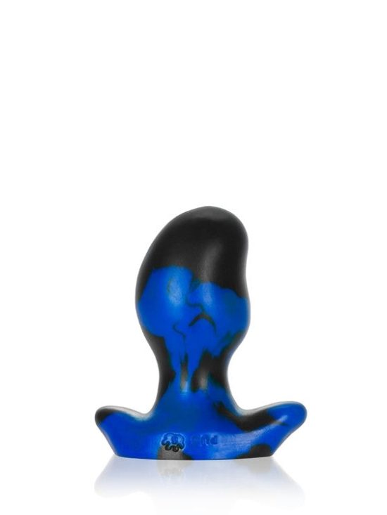 ERGO, buttplug - BLACK POLICE BLUE SWIRL - SMALL