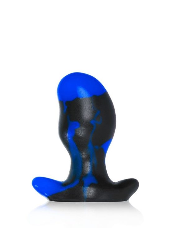 ERGO, buttplug - BLACK POLICE BLUE SWIRL - MEDIUM