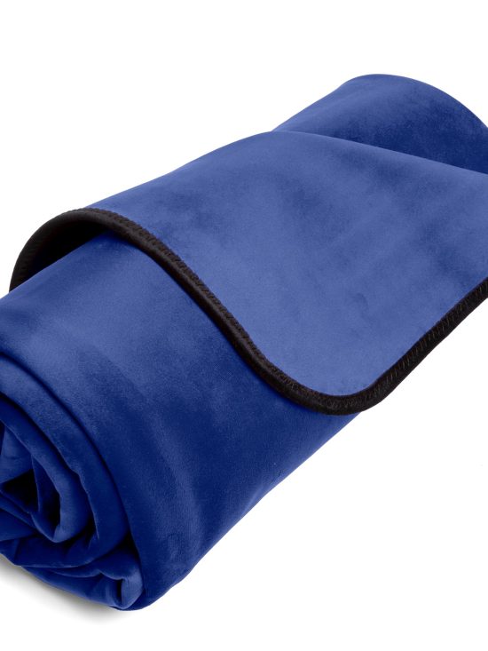 Fascinator Throw Royal Blue Microvelvet - Mini