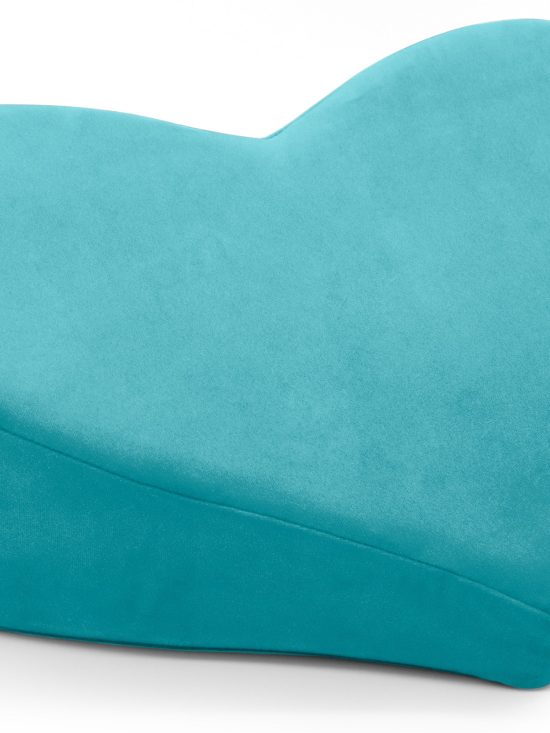 Heart Wedge Teal Microvelvet