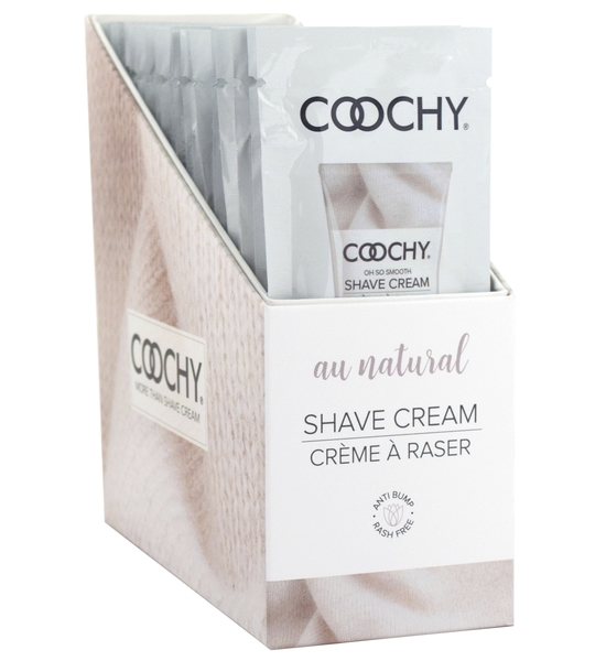 Shave Cream - Au Natural 24pc | 15ml - Foil - DISPLAY