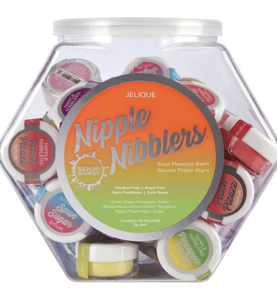 NIPPLE NIBBLERS Sour Pleasure Balm Assorted 3g Bowl of 36 - DISPLAY