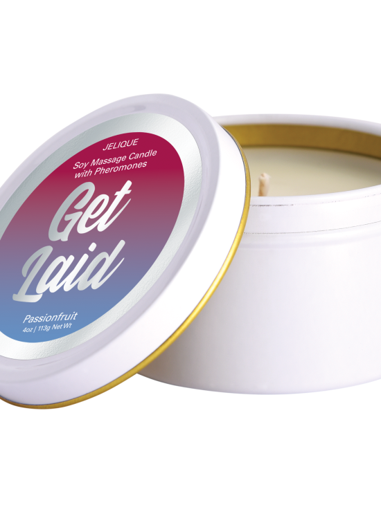 MOOD CANDLES Get Laid - Pheromone Massage Candle Passion Fruit 4oz | 113g