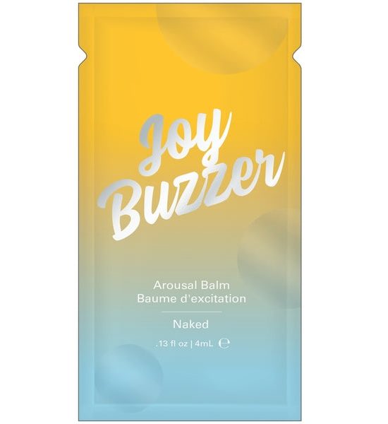 JOY BUZZER FLAVOR FREE AROUSAL BALM NAKED - FOIL - 0.13 floz | 4 mL
