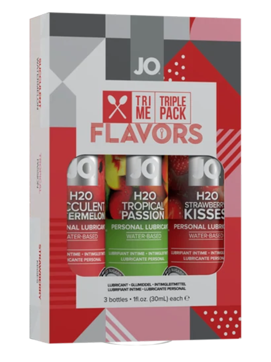 JO Tri-Me Triple Pack - Flavors - Various - Lubricant 1 floz / 30 mL