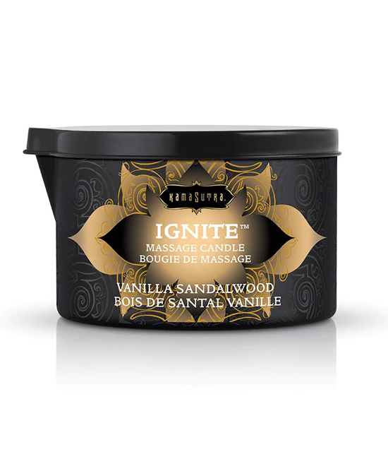 Ignite Massage Oil Candle Vanilla Sandalwood