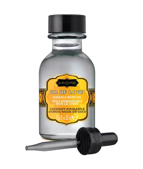 Kama Sutra Oil of Love coconut pineapple warming kissable oil with dropper