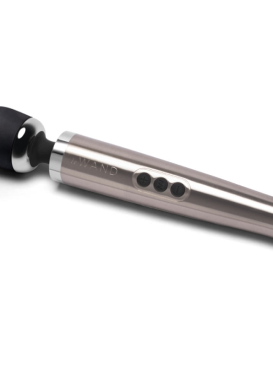 Die Cast Rechargeable Vibrating Massager - Silver