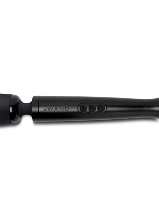 Die Cast Plug-In Vibrating Massager - Black