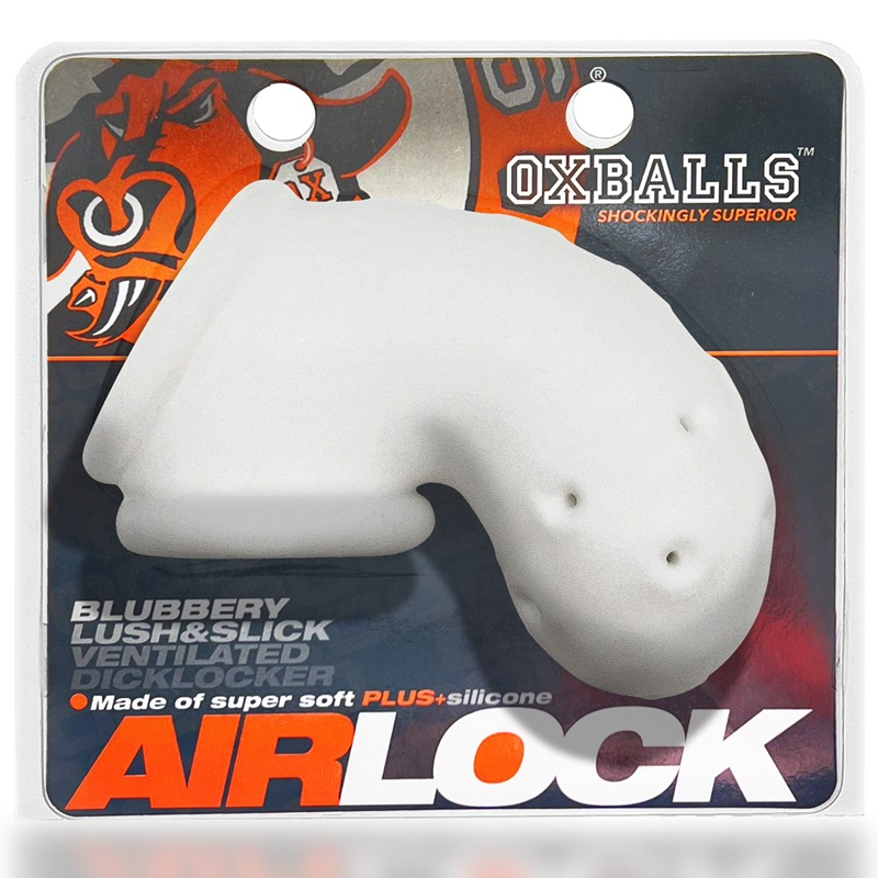 AIRLOCK, Air Lite Vented Chastity, WHITE ICE 2 AIRLOCK, air-lite vented chastity, WHITE ICE