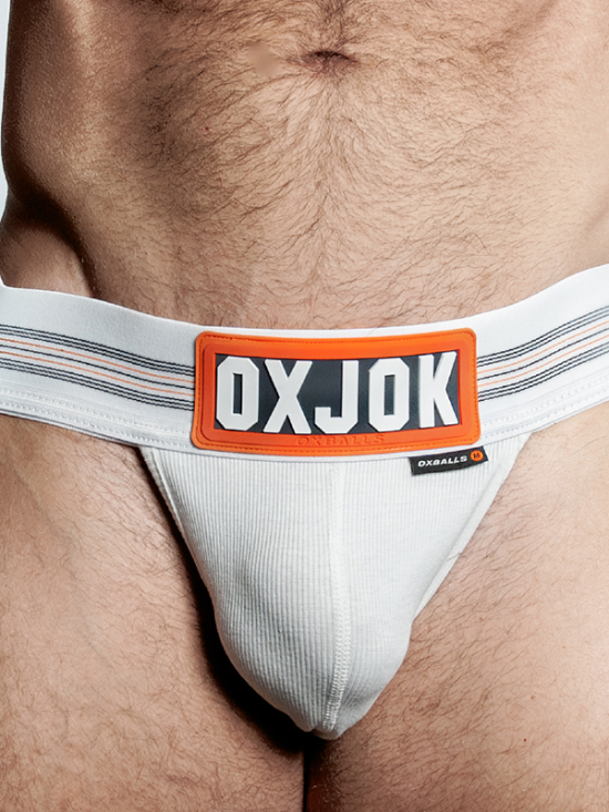 SLINGJOCK upthrust slider-strap jock, WHITE SNOW, X-LARGE