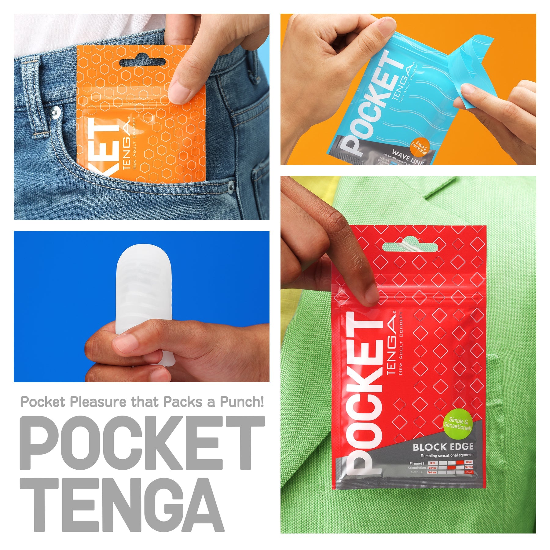 POCKET TENGA WAVY LINE 9 POCKET TENGA WAVY LINE