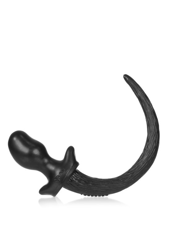 PUG puppy tail buttplug BLACK Small