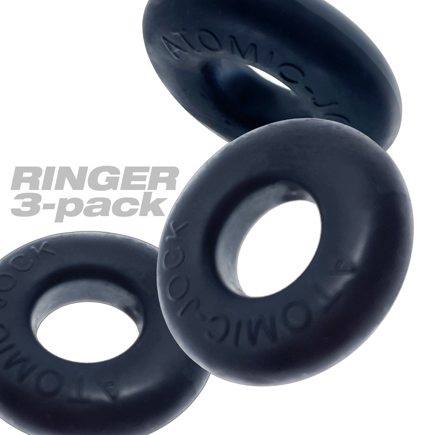 RINGER, cockring 3-pack - PLUS+SILICONE special edition - NIGHT