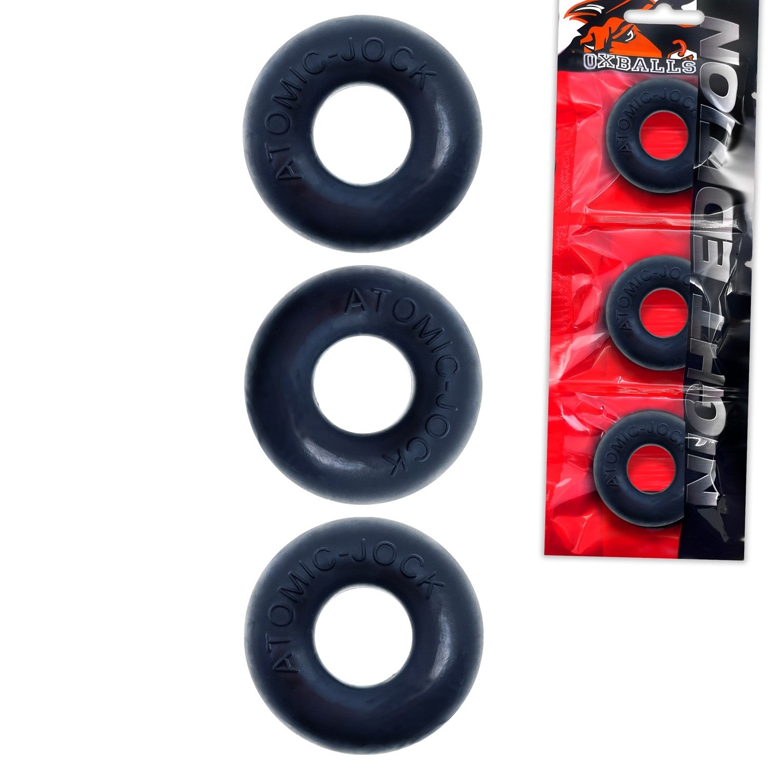 RINGER, cockring 3-pack - PLUS+SILICONE special edition - NIGHT
