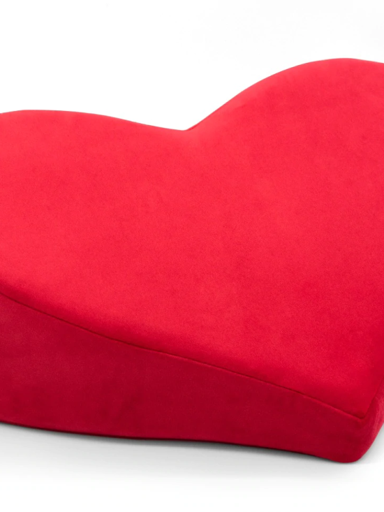 Heart Wedge Red Microvelvet