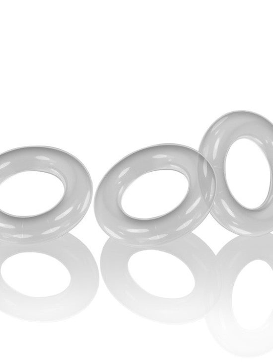 WILLY RINGS, 3-pack cockrings - CLEAR