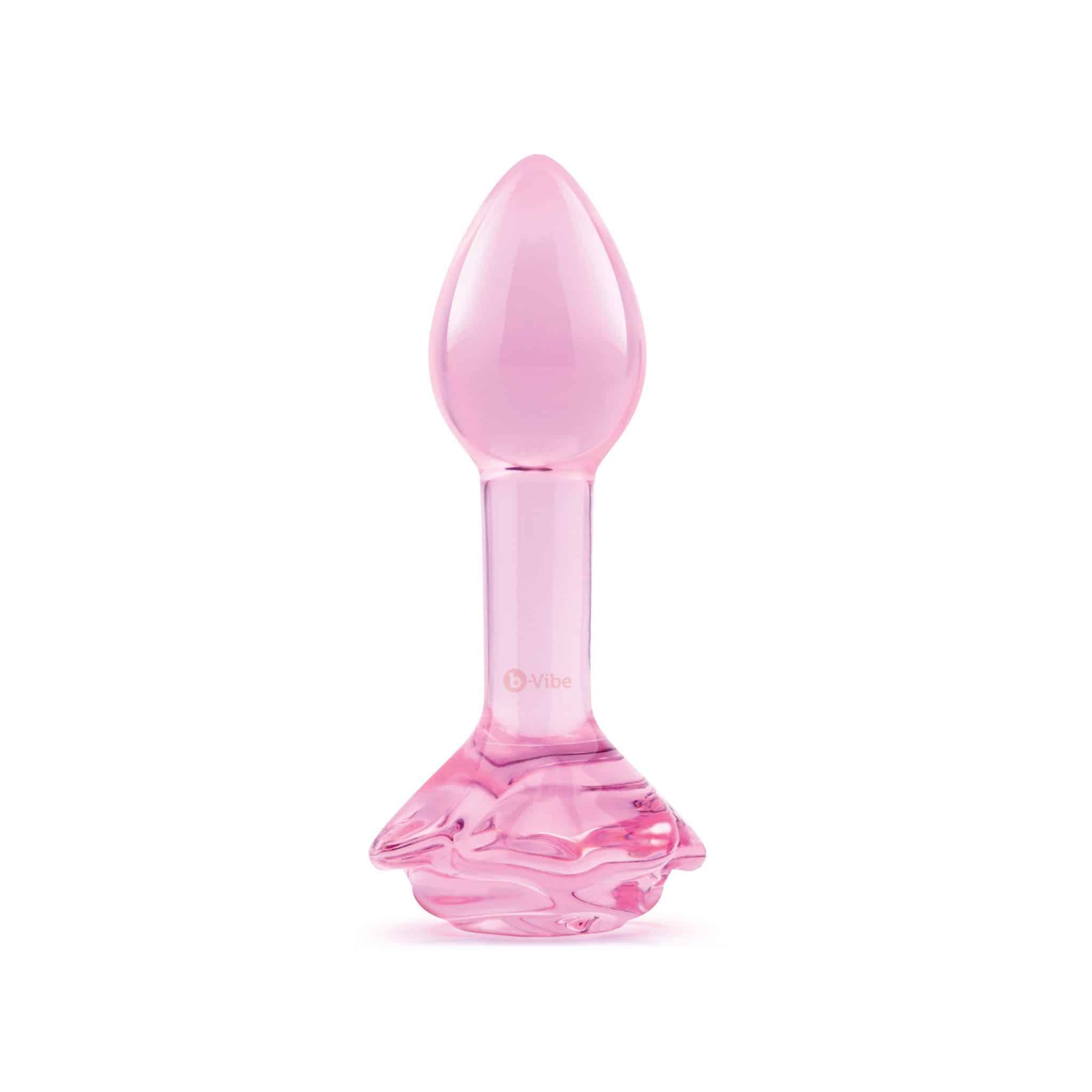 Pink Roses Glass Butt Plug Training Set - Image 12