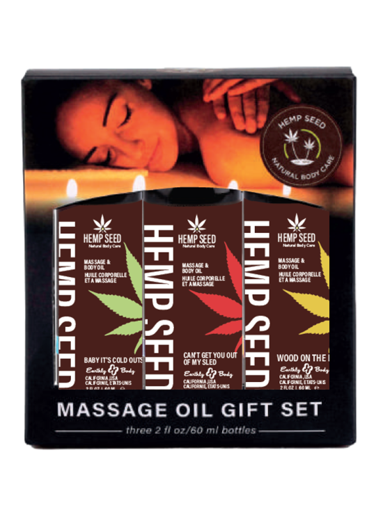 Hemp Seed Winter Massage Oil Gift Set