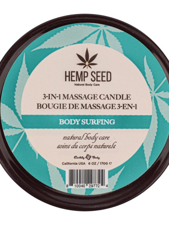 Hemp Seed 3-in-1 Massage Candle Body Surfing 6oz