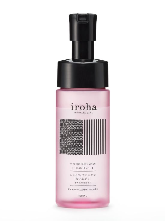 iroha Intimate Foam Wash - Damask Rose and Geranium 5.07oz