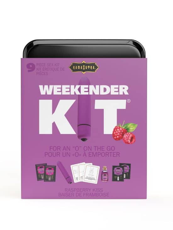 WEEKENDER KIT VIBE Raspberry Dreams Includes: Oil of Love, Reusable 10 speed mini vibe, Massage Oil, Love Liquid and Erotic Playcards