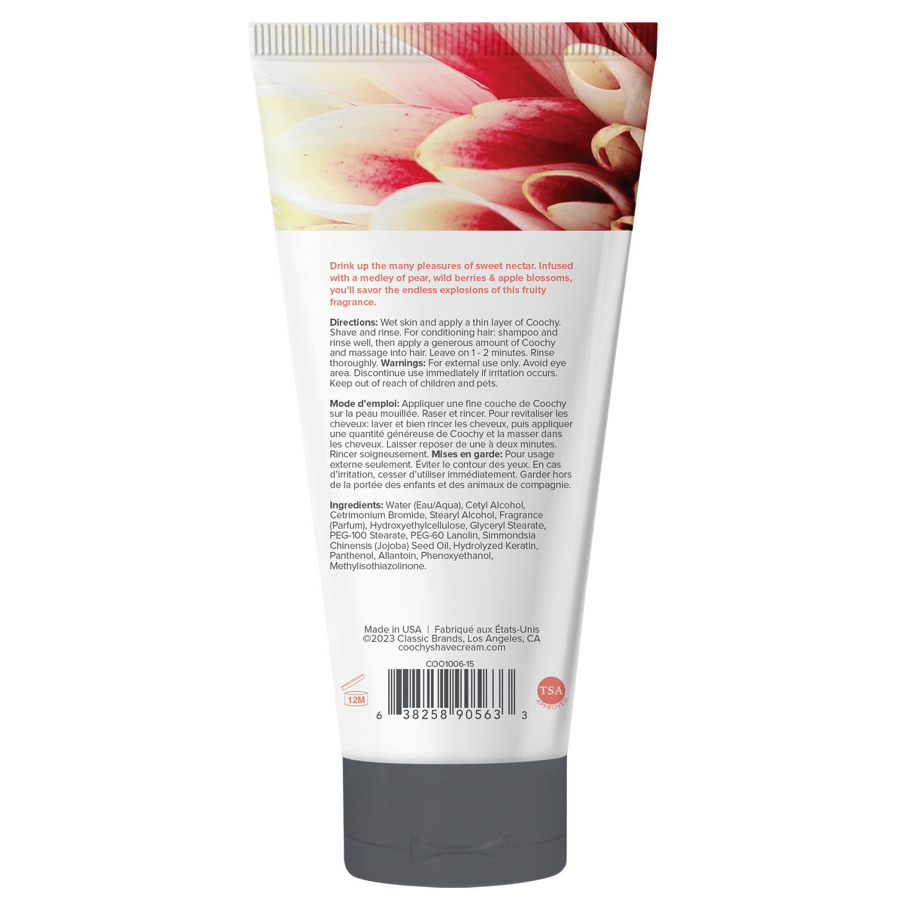 Coochy Shave Cream - SWEET NECTAR tube .5oz | 15mL - Image 2