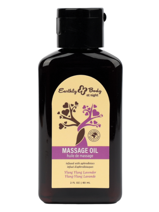 Hemp Seed at Night Massage Oil Aphrodisiac Collection Ylang Ylang Lavender 2oz / 60ml
