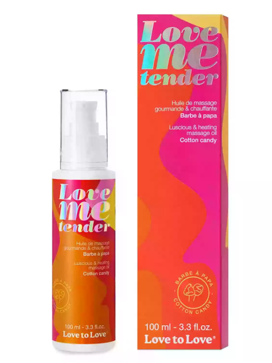 LOVE ME TENDER - MASSAGE OIL - COTTON CANDY 100ML / 3.3FL.OZ.