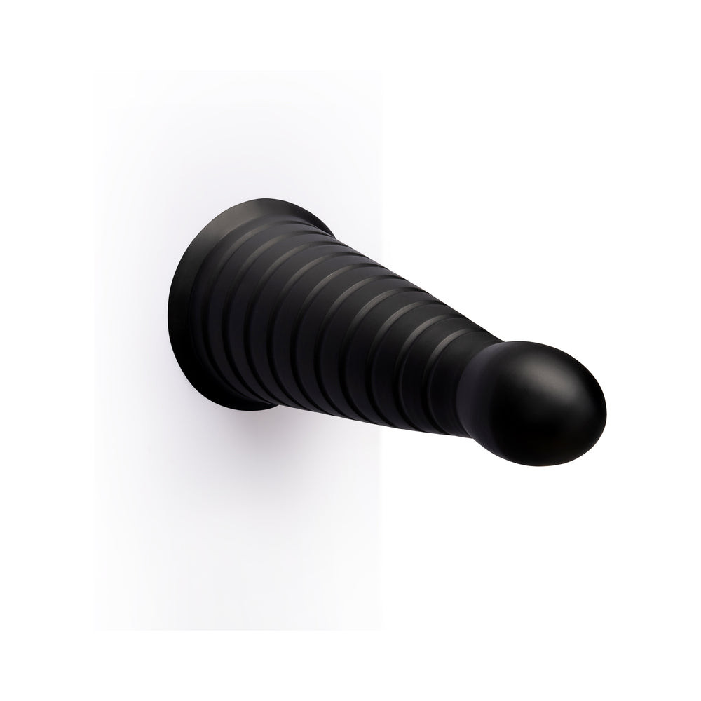 CONE - 10" TAPERED & RIBBED DILDO WITH SUCTION CUP - Image 5