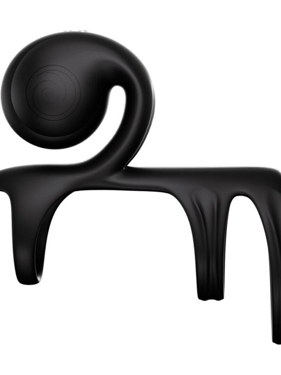 SVibe Snail JOVI Arc Couples Ring, noir haze
