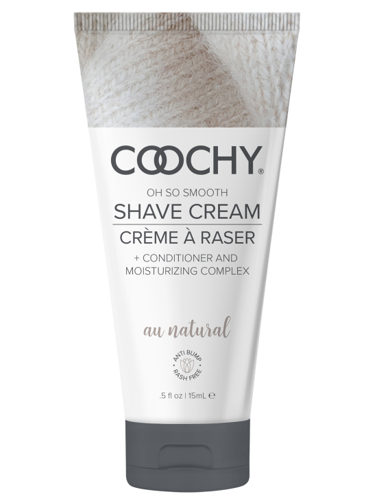 Coochy Shave Cream - AU NATURAL tube 0.5oz / 15ml