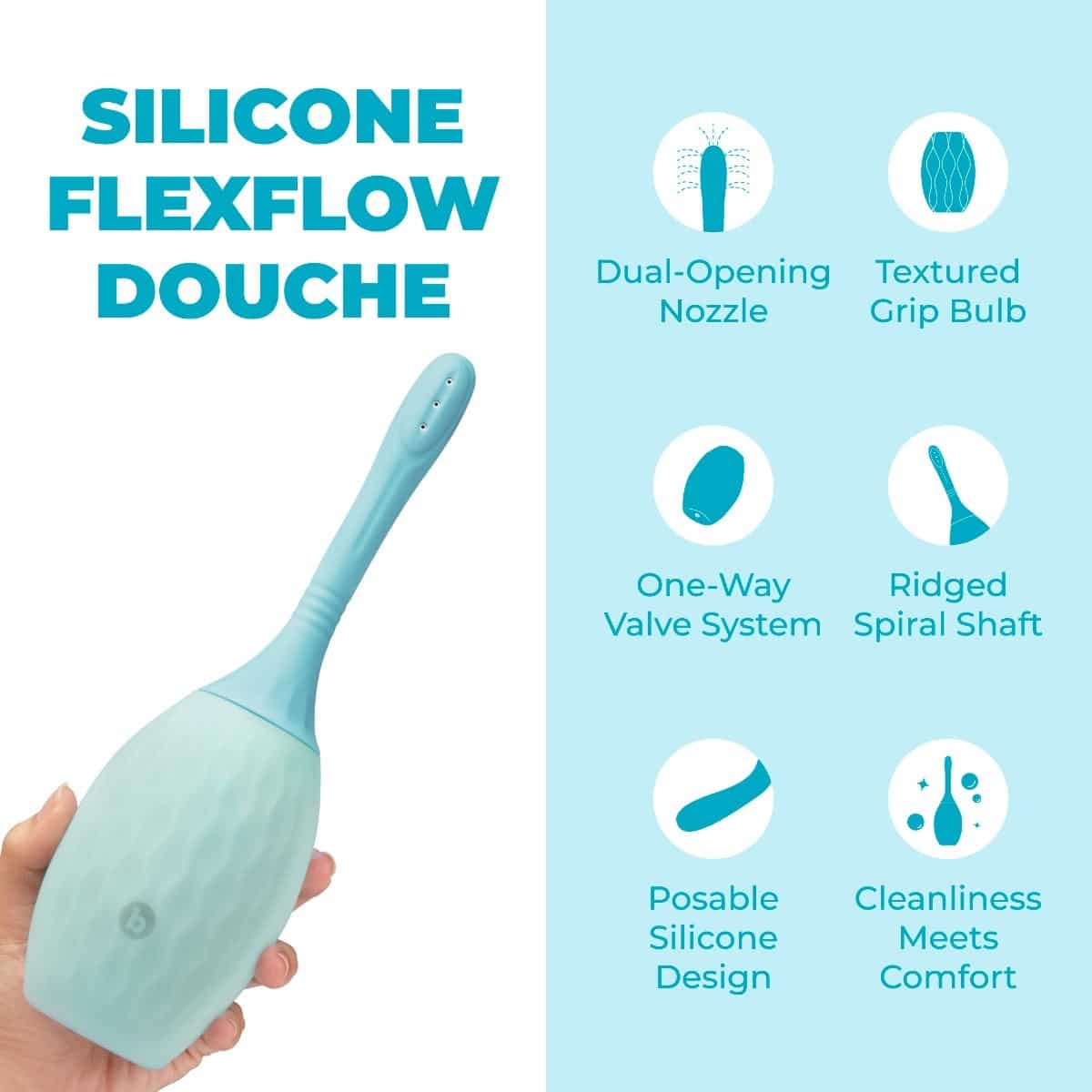 B-VIBE SILICONE FLEXFLOW DOUCHE - Image 2