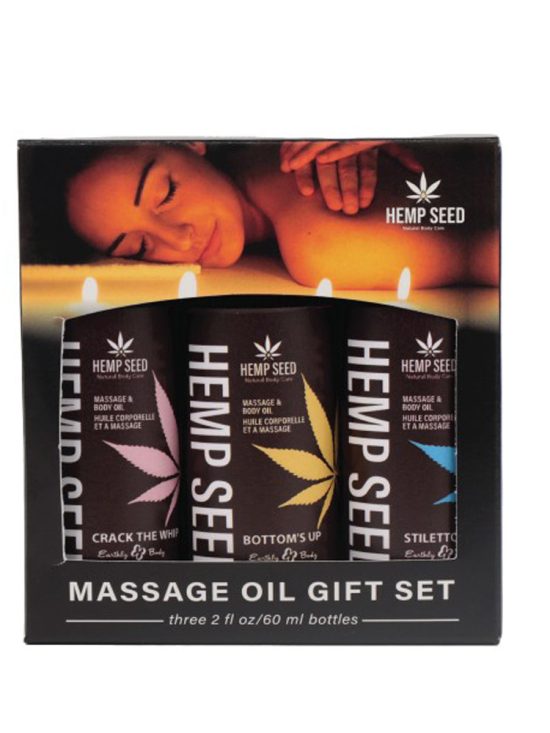 HempSeed Valentine BDSM Massage Oil Set