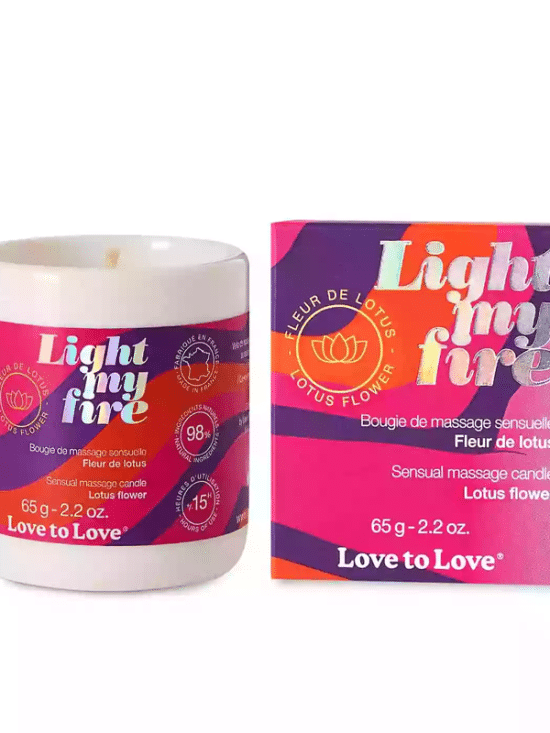 LIGHT MY FIRE - MASSAGE CANDLE - LOTUS FLOWER 65G / 2.2OZ.