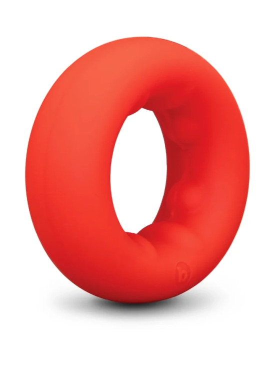 FLEX RING GRIP - ULTRA SOFT SILICONE COCK RING - RED