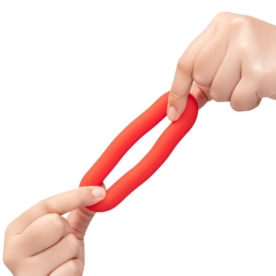 FLEX RING BULK - SILICONE COCK RING - RED - Image 6