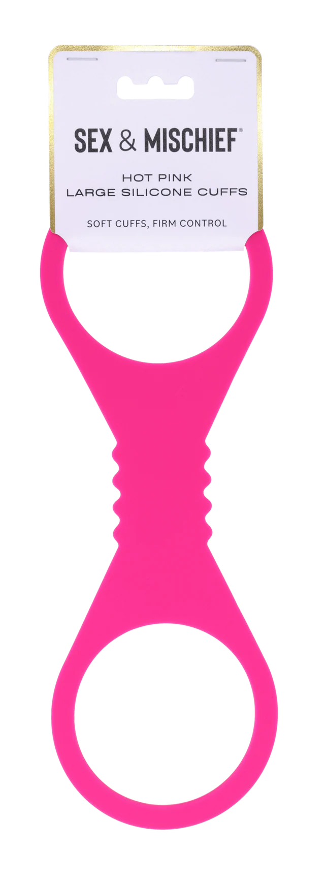 Large Hot Pink Silicone Cuffs - Image 2
