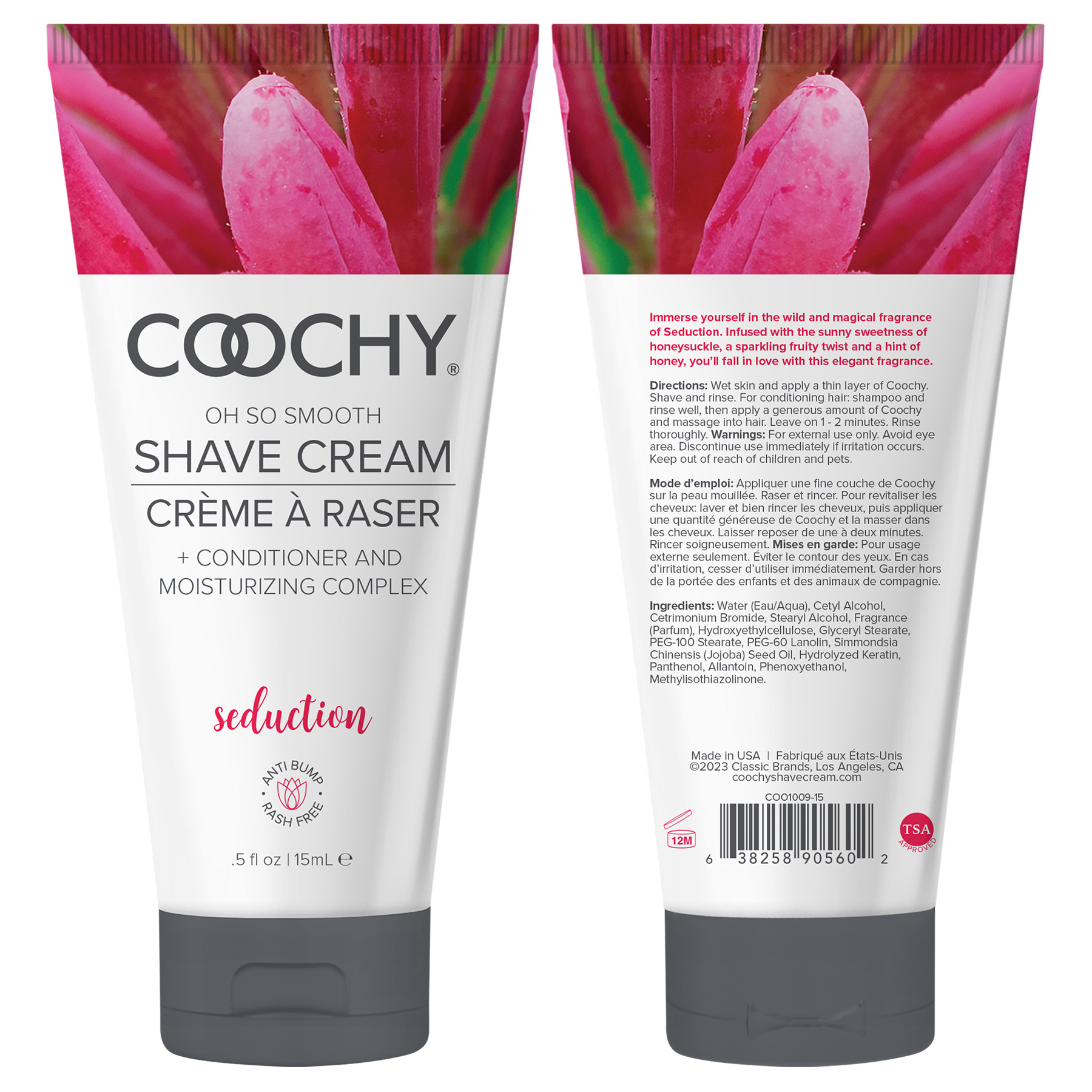 Coochy Shave Cream - SEDUCTION tube 0.5 fl oz | 15 mL - Image 3