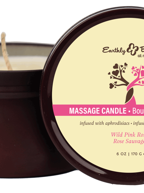 Earthly Body at Night Candle Aphrodisiac Collection Wild Pink Rose 6oz