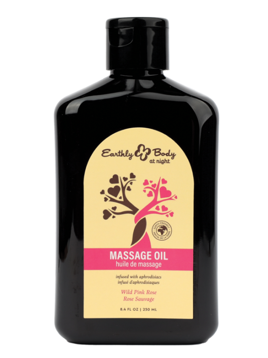 Hemp Seed at Night Massage Oil Aphrodisiac Collection Wild Pink Rose 8.4oz / 250ml