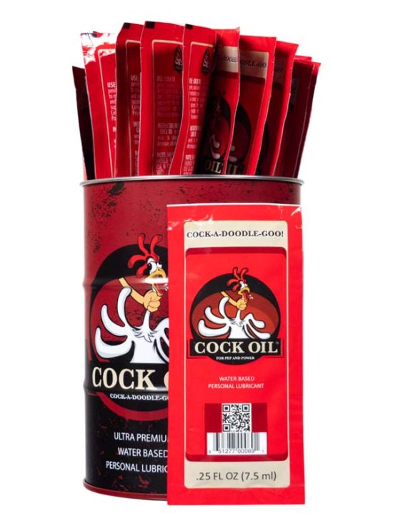 Collector's Edition Cock Oil Branded Drum – With 25 Foil Packets