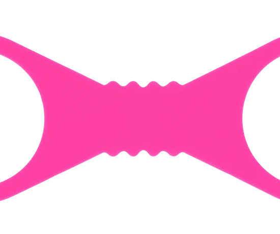 Large Hot Pink Silicone Cuffs