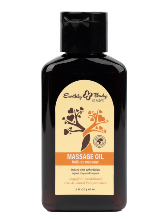 Hemp Seed at Night Massage Oil Aphrodisiac Collection Grapefruit Sandalwood 2oz / 60ml