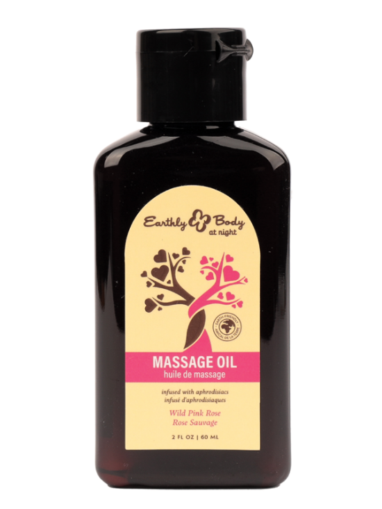 Hemp Seed at Night Massage Oil Aphrodisiac Collection Wild Pink Rose 2oz / 60ml